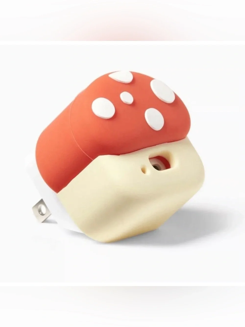 Heyday Red and Cream Mushroom Wall Charger Holder